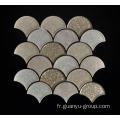 Secteur gris forme mur décoration mosaïque